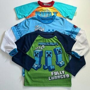 3 pc Boys Size S pajamas Tops Mix And Match